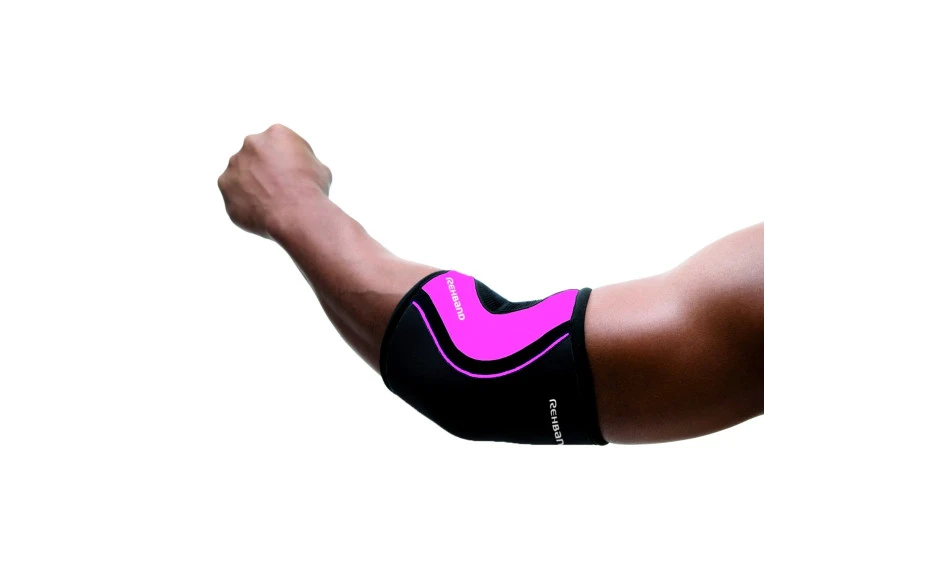 Rehband RX Ellenbogenbandage 5mm Schwarz/Pink 3 Rehband RX Ellenbogenbandage 5mm Schwarz/Pink