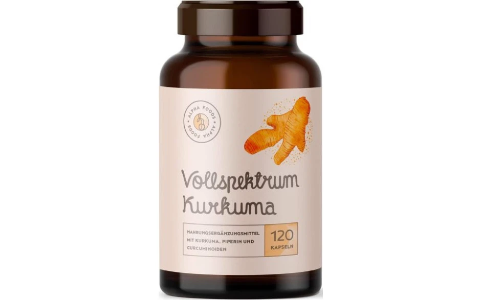 Alpha Foods Vollspektrum Kurkuma - 120 Kapseln 3 Alpha Foods Vollspektrum Kurkuma - 120 Kapseln