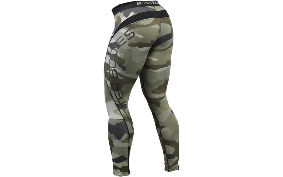 Better Bodies Camo Long Tights - Camo Green 4 Better Bodies Camo Long Tights - Camo Green – Bild 2