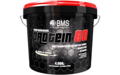 BMS Professional Protein 80 - 4000g -Sport Verkauf bms protein 80 4kg eimer