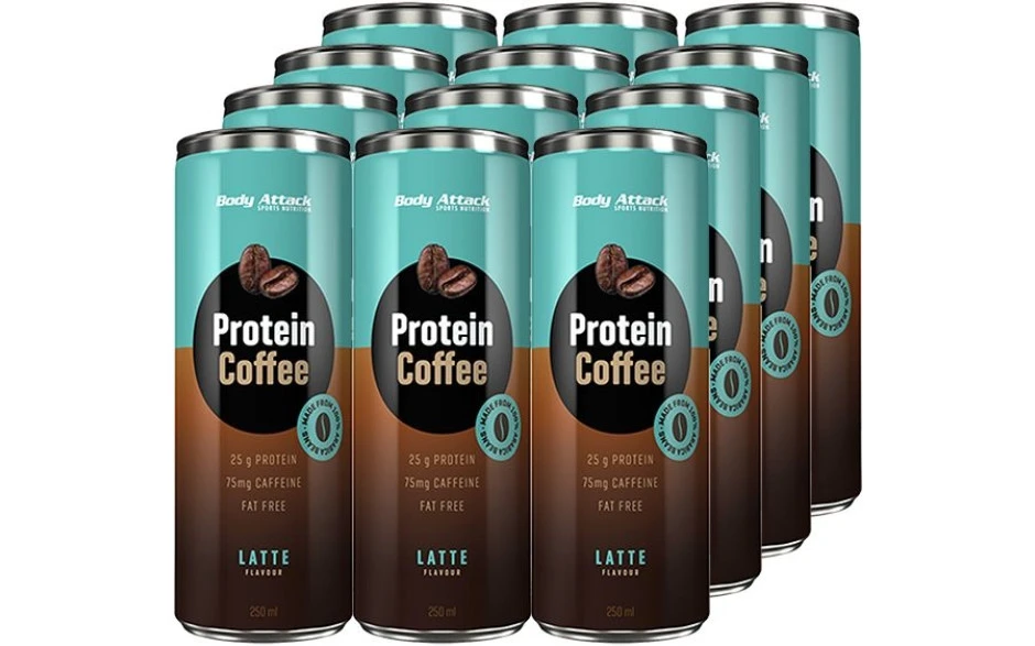 Body Attack Protein Coffee - 12 X 250ml 3 Body Attack Protein Coffee - 12 X 250ml