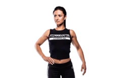 Fitnessvictim Women Backless Crop Top - Schwarz