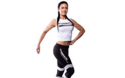 Fitnessvictim Women Backless Crop Top - Weiß -Sport Verkauf fitnessvictim womens backless crop wei 2