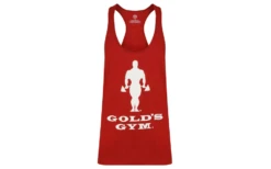 Golds Gym Muscle Joe Slogan Premium Tank - Burgundy