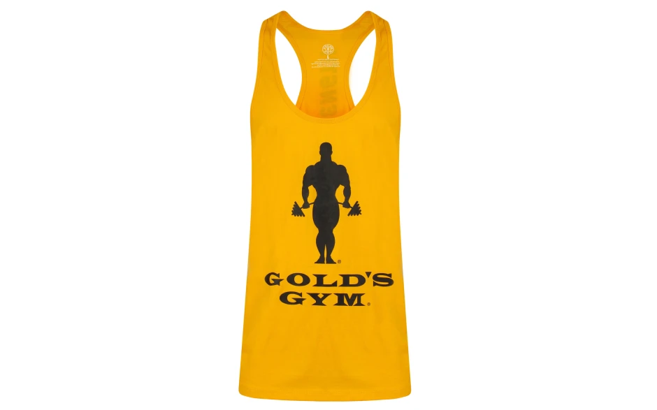 Golds Gym Muscle Joe Slogan Premium Tank - Gold 3 Golds Gym Muscle Joe Slogan Premium Tank - Gold