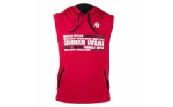 Gorilla Wear Melbourne S/L Hooded T-Shirt - Red