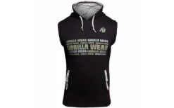 Gorilla Wear Melbourne S/L Hooded T-Shirt - Black