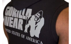 Gorilla Wear Springfield S/L Zipped Hoodie - Schwarz -Sport Verkauf gorilla wear springfield hoodie 5