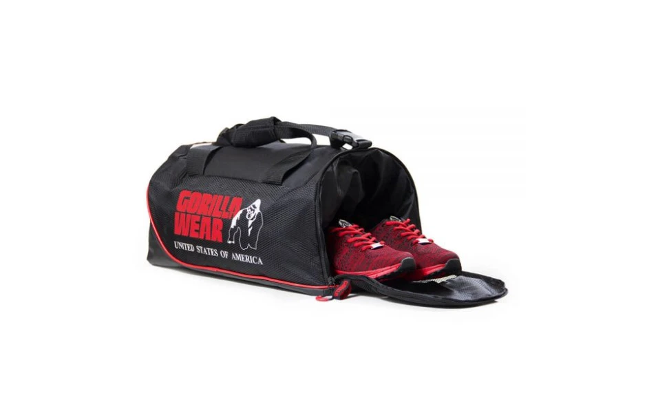 Gorilla Wear Jerome Gym Bag - Black/Red 4 Gorilla Wear Jerome Gym Bag - Black/Red – Bild 2