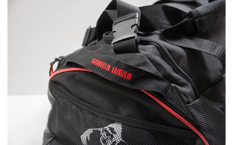 Gorilla Wear Jerome Gym Bag - Black/Red 7 Gorilla Wear Jerome Gym Bag - Black/Red – Bild 5