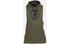 Gorilla Wear Lawrence Hooded Tank Top - Army Green -Sport Verkauf gorillawear lawrence hooded tank top army green3