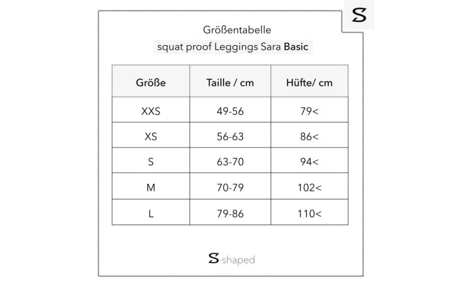 S-Shaped Leggings Sara Basic - Anthrazit Melange 6 S-Shaped Leggings Sara Basic - Anthrazit Melange – Bild 4