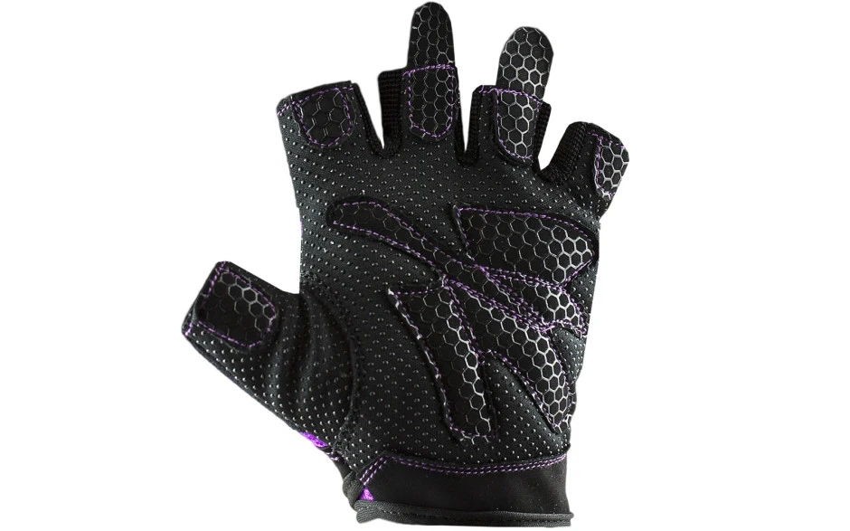 C.P. Sports Lady Gym Fitnesshandschuh - Schwarz Lila 5 C.P. Sports Lady Gym Fitnesshandschuh - Schwarz Lila – Bild 3