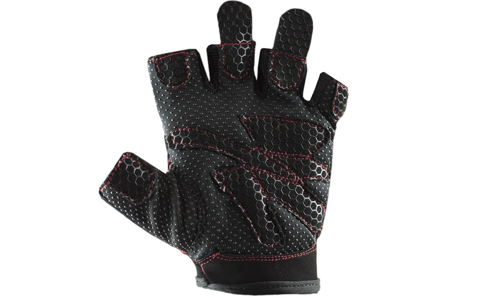 C.P. Sports Lady Gym Fitnesshandschuh - Schwarz Rot 4 C.P. Sports Lady Gym Fitnesshandschuh - Schwarz Rot – Bild 2