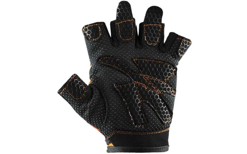 C.P. Sports Lady Gym Fitnesshandschuh - Schwarz Orange 5 C.P. Sports Lady Gym Fitnesshandschuh - Schwarz Orange – Bild 3