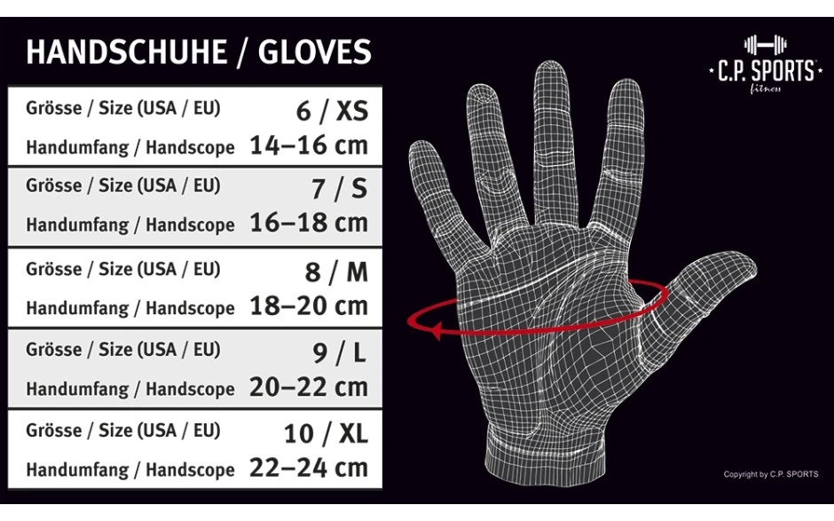 C.P. Sports Lady Gym Fitnesshandschuh - Schwarz Pink 6 C.P. Sports Lady Gym Fitnesshandschuh - Schwarz Pink – Bild 4