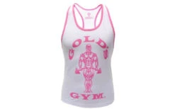 Golds Gym Ladies Loose Fit Stringer - White