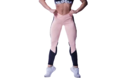 Nebbia High Waist Mesh Leggings - Salmon