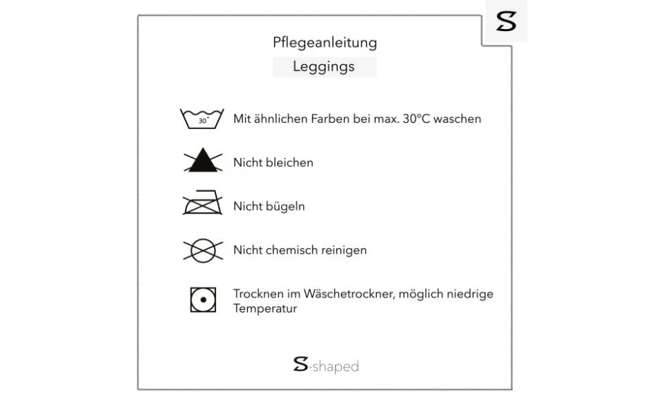 S-Shaped Leggings Sara Basic - Anthrazit Melange 7 S-Shaped Leggings Sara Basic - Anthrazit Melange – Bild 5