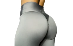 S-Shaped Leggings SARA Premium High Compression - Silver Grey