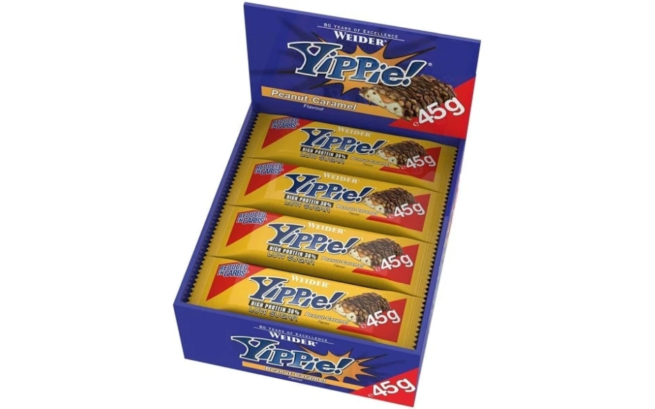 Weider Yippie! Protein Bar - 12 X 45g Riegel 3 Weider Yippie! Protein Bar - 12 X 45g Riegel